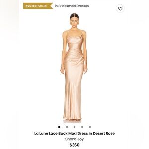 Shona Joy Satin Maxi Dress in Desert Rose